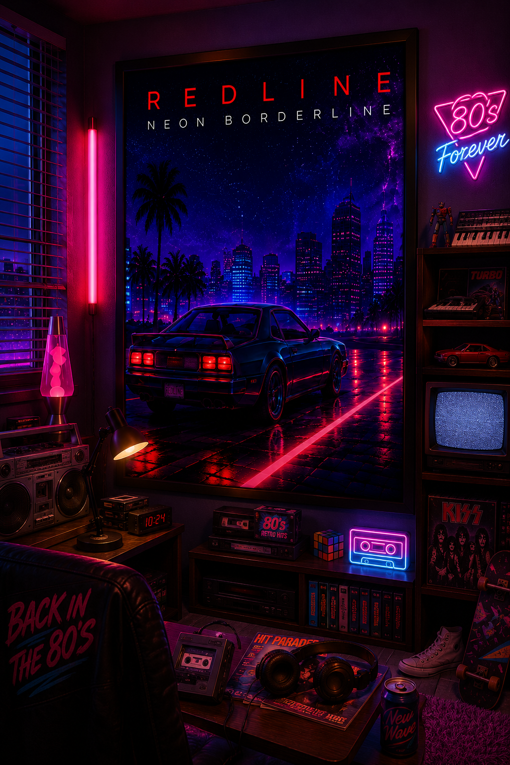 REDLINE – Neon Borderline (24×36 Collector Print)
