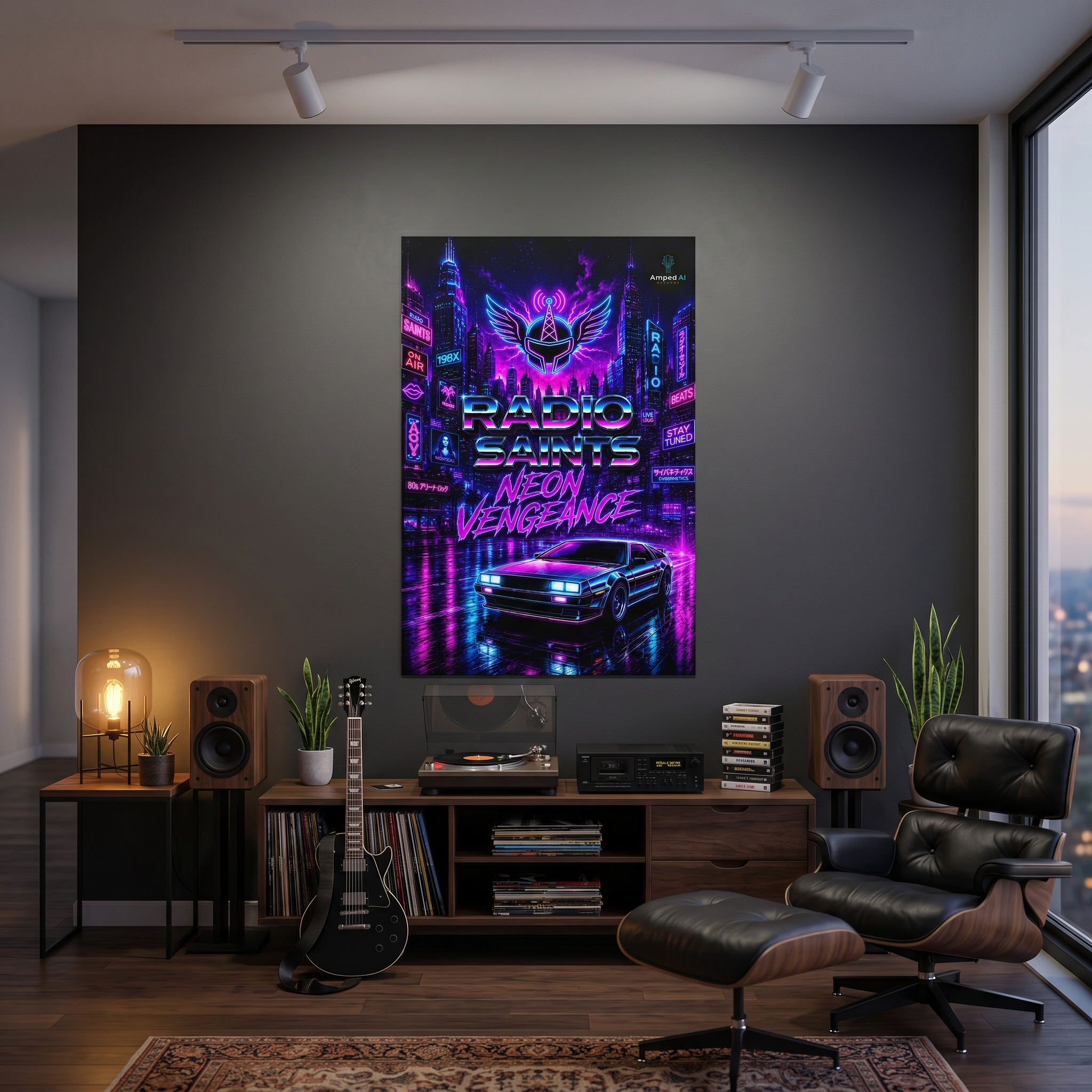 RADIO SAINTS – Neon Vengeance (24×36 Collector Print)