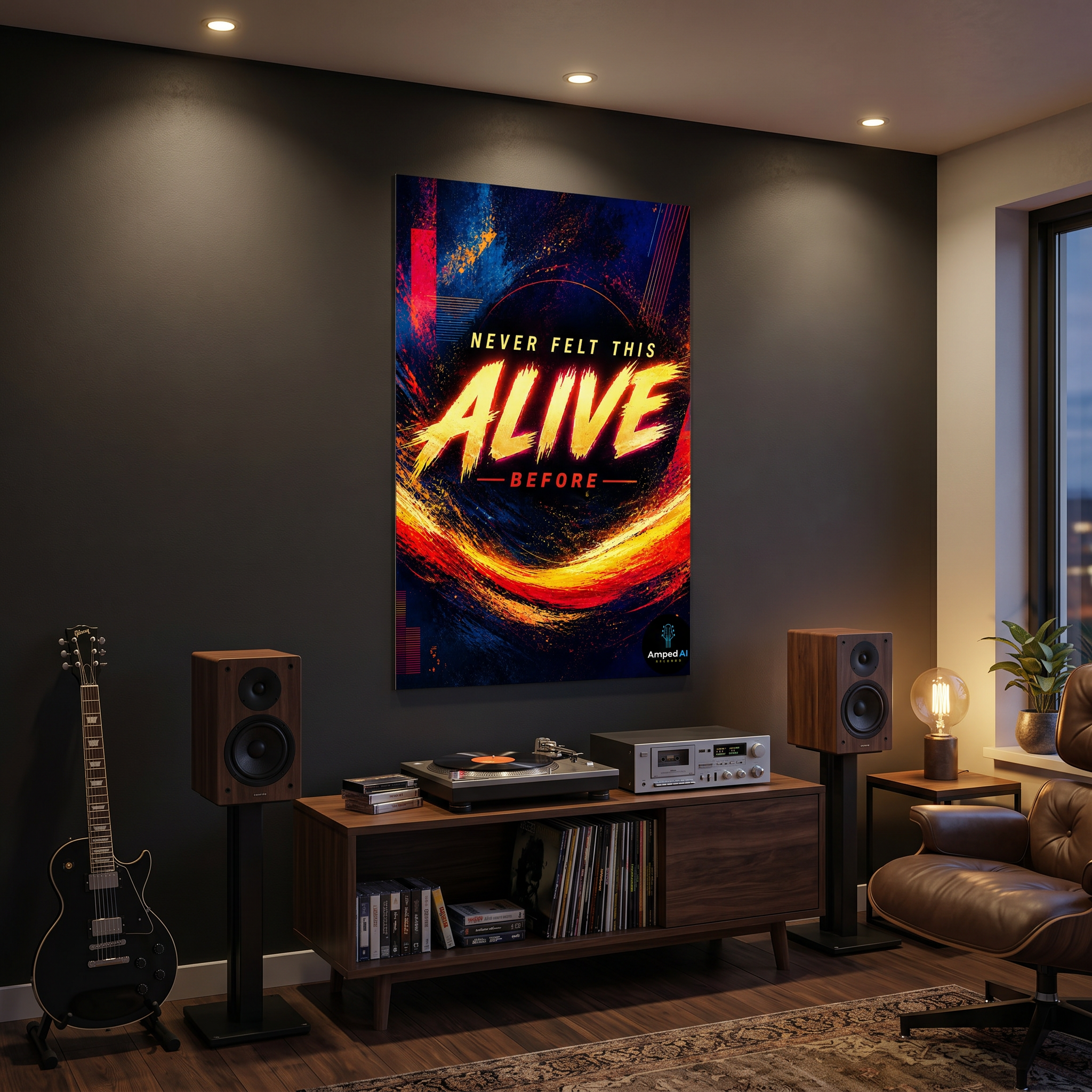 NEON DISTRICT – Never Felt This Alive Before (24×36 Collector Print)