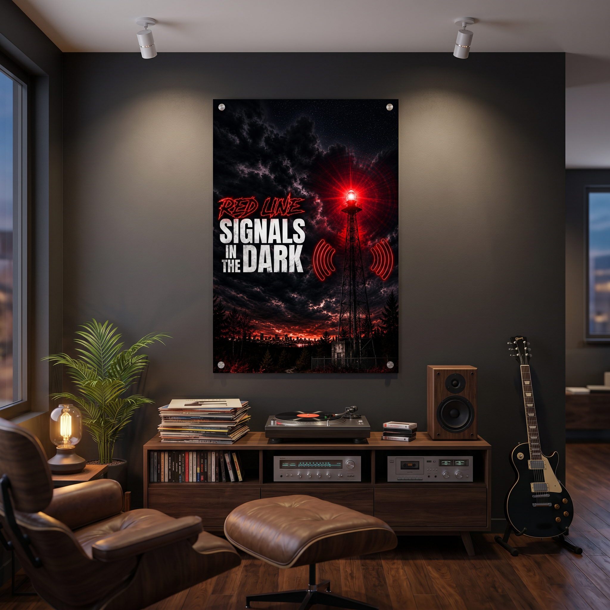 RED LINE – Signals in the Dark (24×36 Collector Print)