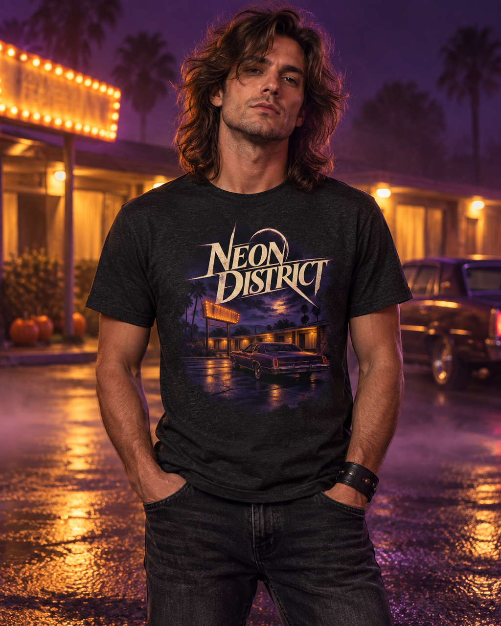 Neon District Midnight Motel T-Shirt